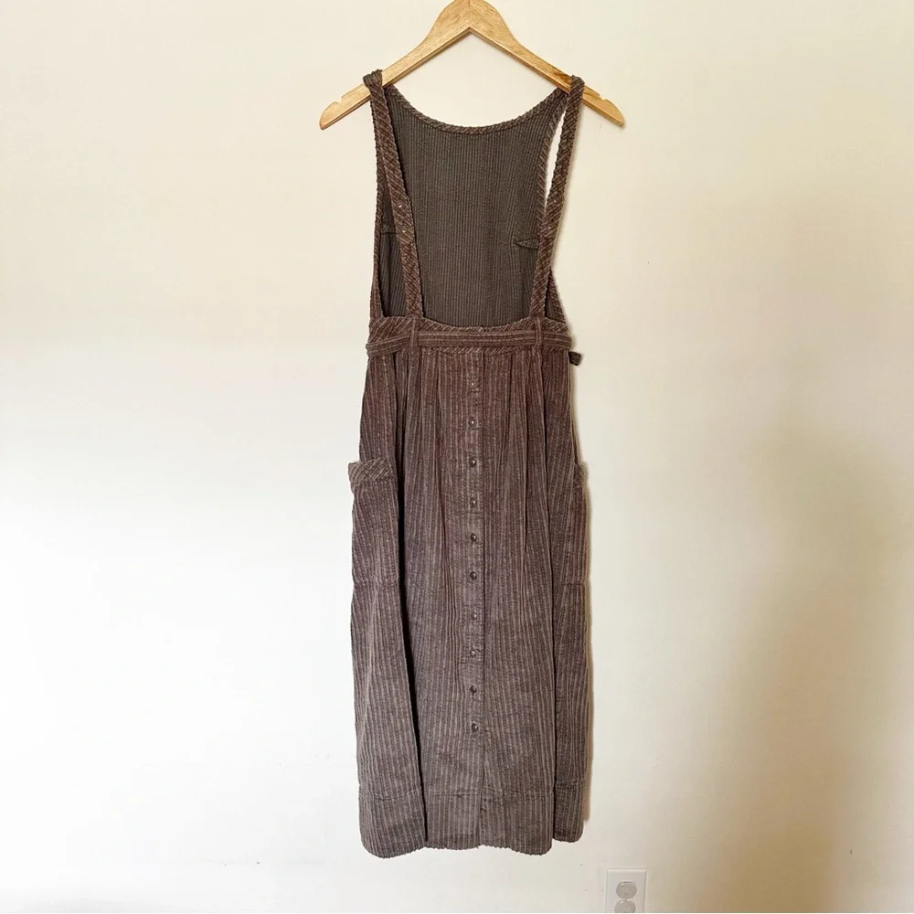 Free People The Other Side Corduroy Midi Dress